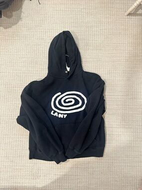 LANY Black Spiral Logo Hoodie